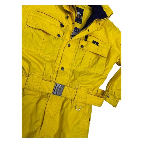KILLY Vintage 90s Yellow One Piece Ski Snowboard Winter Snow Suit Mens Large - Picture 10 of 12